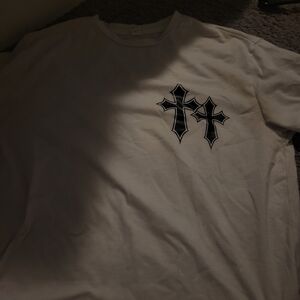Men's White Graphic T-Shirt